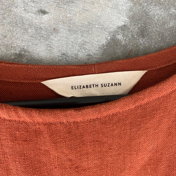 Elizabeth Suzann Harper Single Front Pocket Tunic Linen OSM - Picture 6 of 8